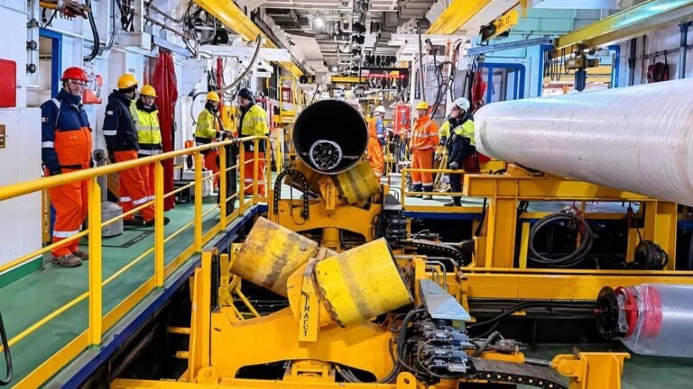 El ducto offshore del VMOS pasó su control de soldadura a bordo del buque Seminole
